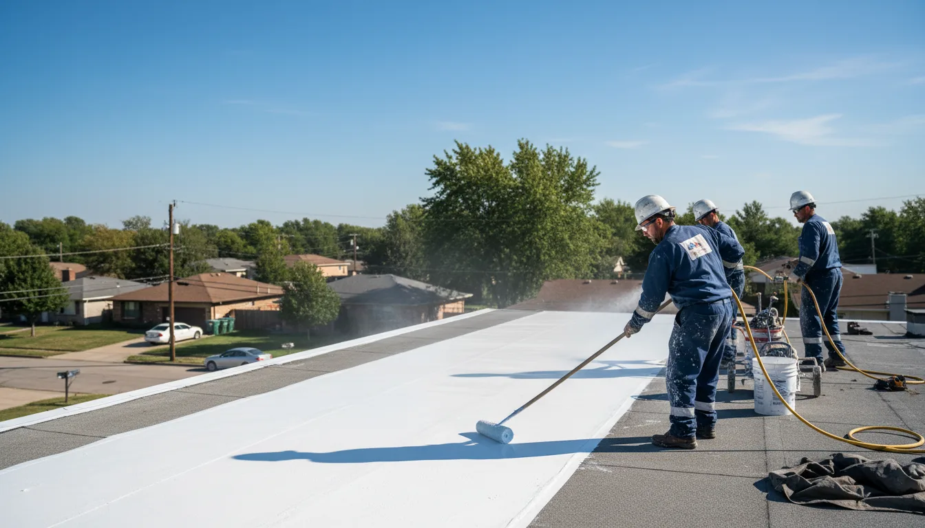 Commercial roof coating in Adrian, PA near me